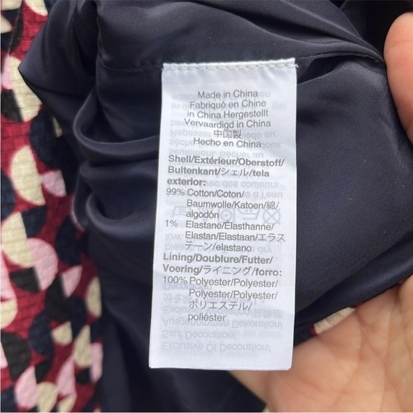 EUC J. Crew Portfolio Dress Geometric Print Women’s Size 0 - Picture 8 of 11